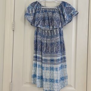 Beach Lunch Lounge on or off shoulder dress - size XS